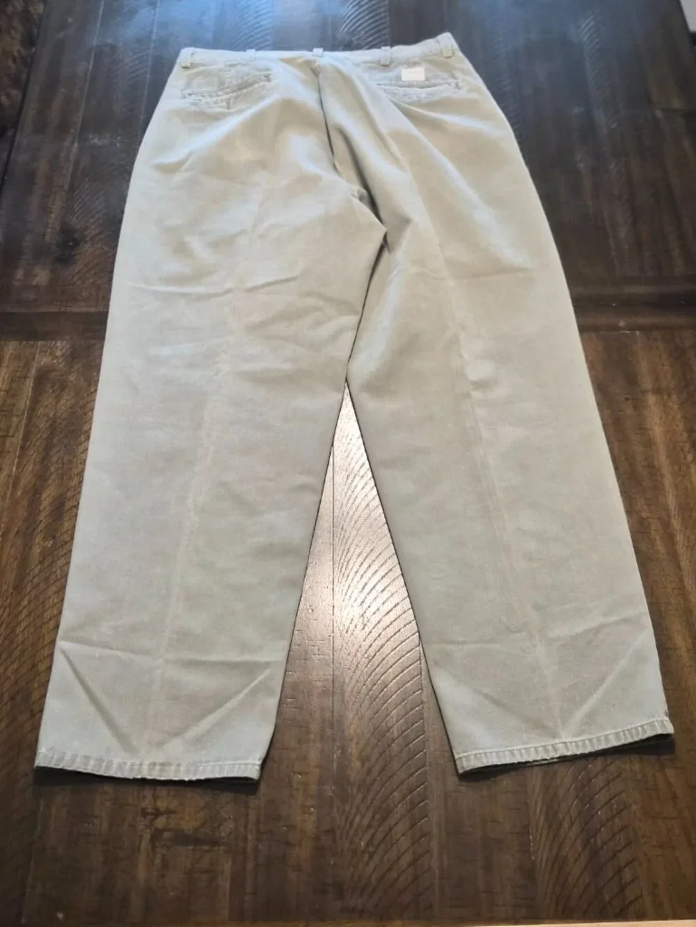 Vintage Polo Ralph Lauren Mens Chino Pants 34x30 Gray Made in USA No Button G769
